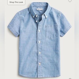 Crewcuts Boys short sleeve chambray shirt
